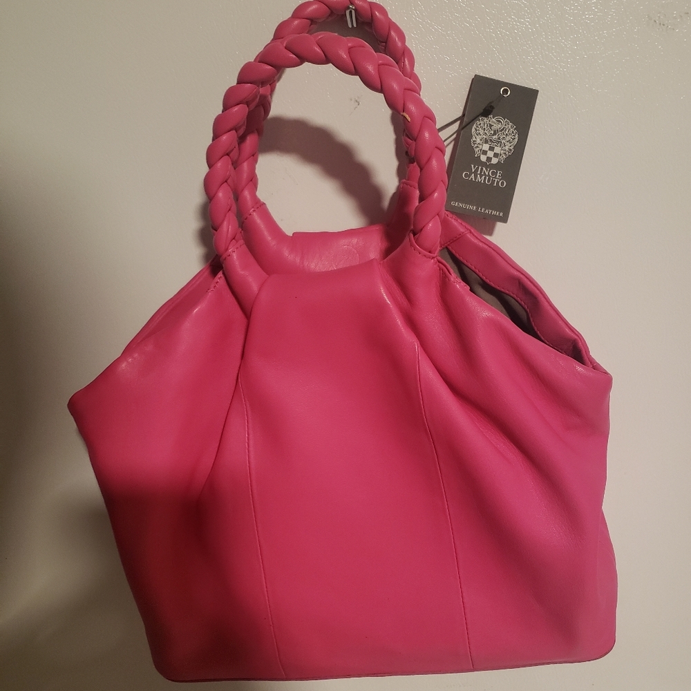 NWT Vince Camuto Pink Leather Jordy Tote